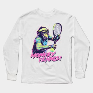 Monkey Tennis! Long Sleeve T-Shirt